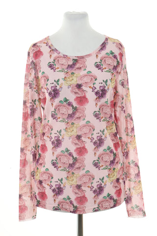 Bluzka różowa kwiaty