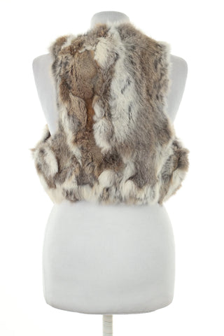 Kamizelka beżowa włos naturalny