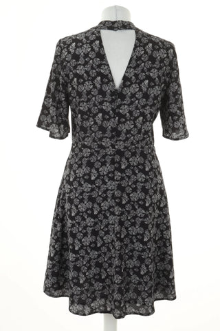 Black dress with pattern
