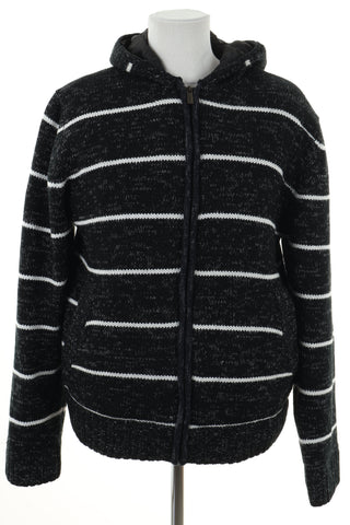 Kurtko sweter czarny paski