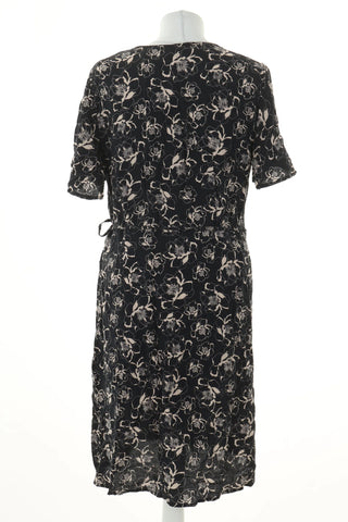 Black dress with flowers