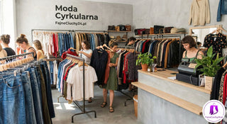 Wieszak z wyselekcjonowaną markową odz