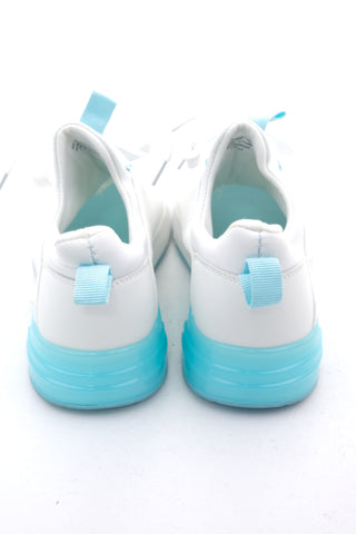 Buty biało-niebieskie