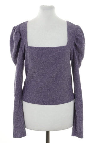 Bluzka fioletowa błyszcząca