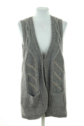 Kamizelka szara 45% wełna, 25% alpaca