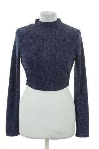 Bluzka niebieska błyszcząca