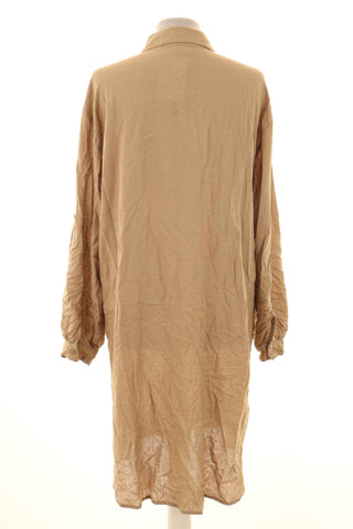 Sukienka beżowa  30% len