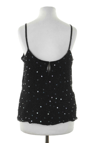 Top czarny 100% jedwab