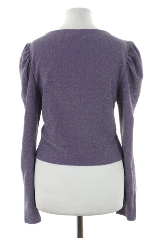 Bluzka fioletowa błyszcząca