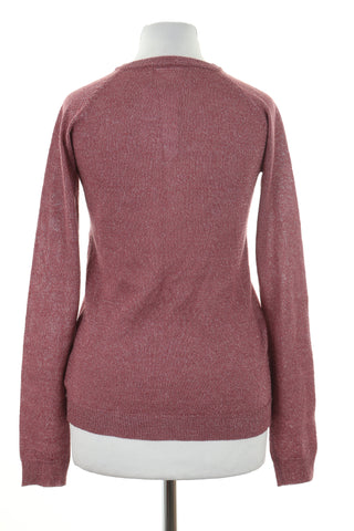 Sweter różowy błyszczący