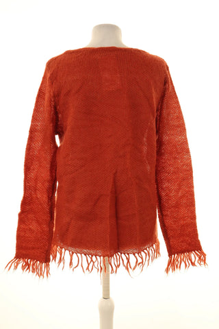 Sweter brązowy 37% wełna