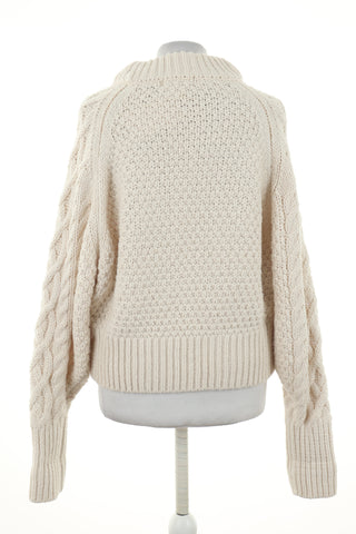 Sweter kremowy 5% wełna