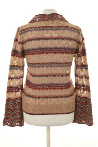 Sweter wzorek 23% moher, 11% wełna