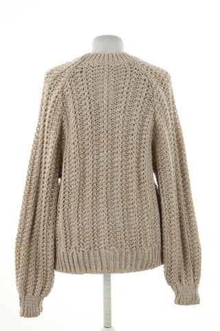 Sweter beżowy błyszczący