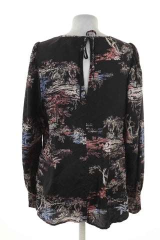 Bluzka wzorek 100% jedwab