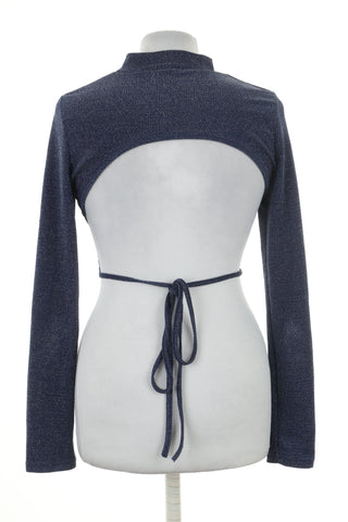 Bluzka niebieska błyszcząca