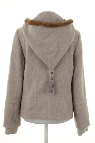 Kurtka beżowa 25% wełna