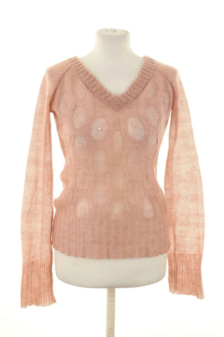 Sweter różowy 50% moher