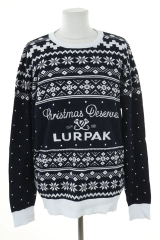 Sweter granatowy świąteczny