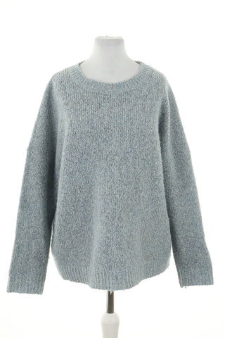 Sweter niebieski 4% angora