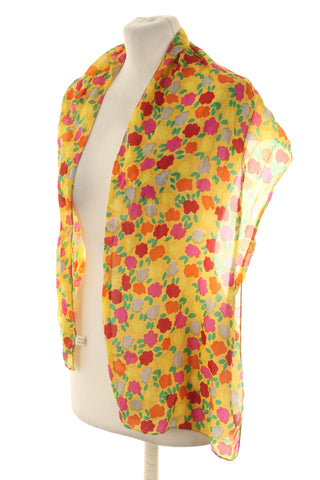 Szal kwiaty 100% jedwab