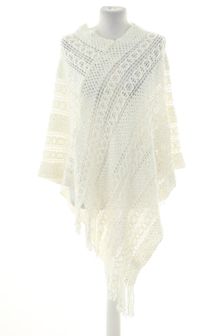 Chusta biała cekiny