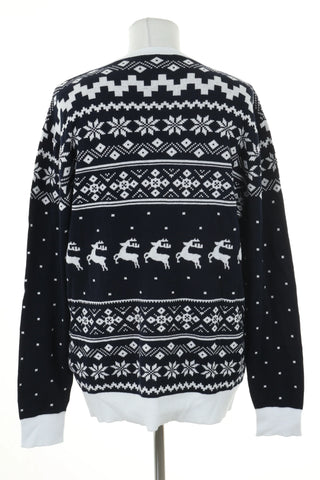 Sweter granatowy świąteczny