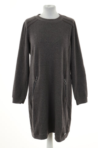 Sukienka szara wzorek