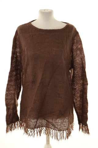 Sweter brązowy 37% wełna