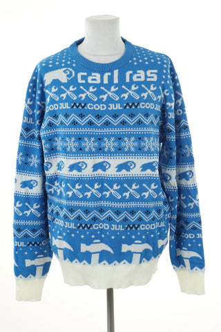 Sweter niebieski świąteczny