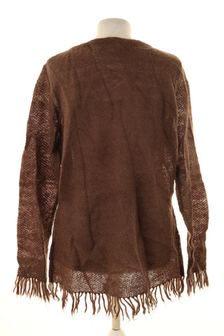 Sweter brązowy 37% wełna