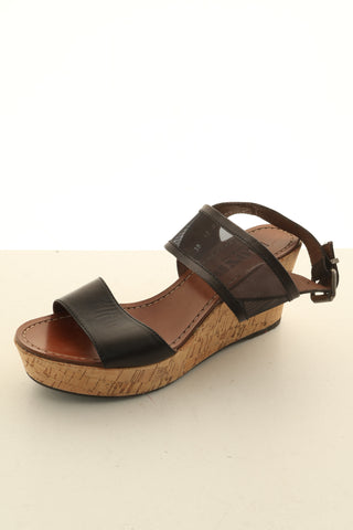 Sandały czarne skóra