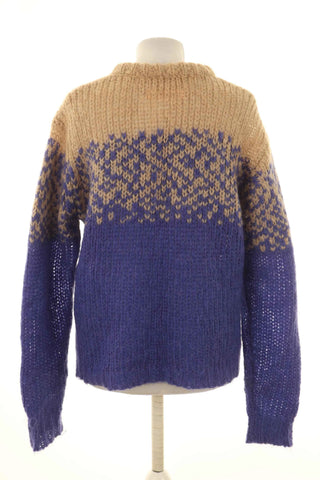 Sweter wzorek 50% moher, 30%wełna