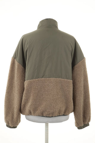 Kurtka beżowo-zielona