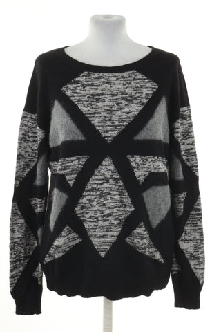Sweter czarny wzorek