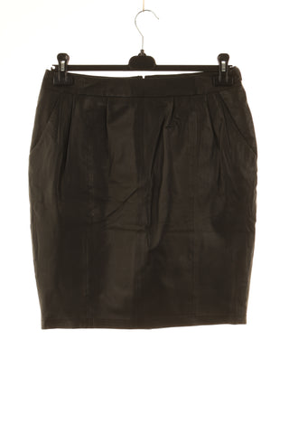 Spódnica czarna skóra