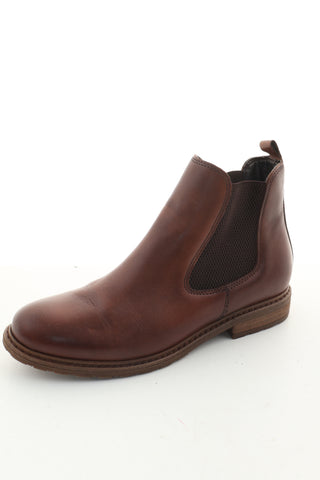 Botki brązowe skóra