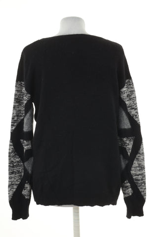 Sweter czarny wzorek