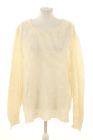 Sweter kremowy 46% moher, 4%wełna