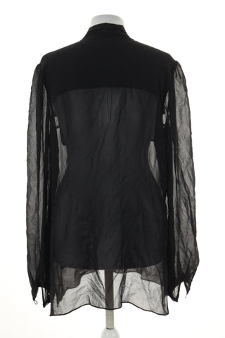 Bluzka czarna jedwab