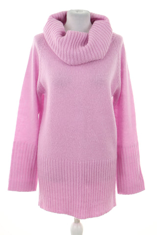 Sweter -golf różowy