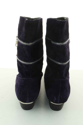 Buty fioletowe zamsz