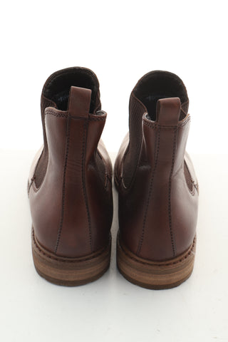 Botki brązowe skóra