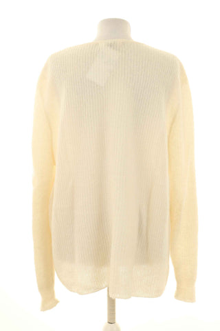 Sweter kremowy 46% moher, 4%wełna