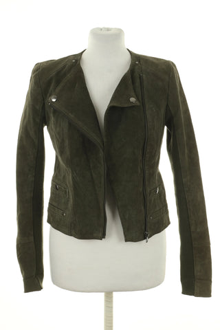 Kurtka zielona zamsz