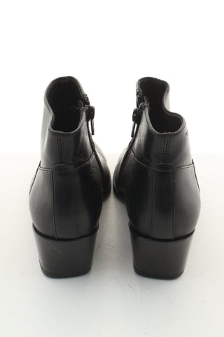 Botki czarne 100% skóra