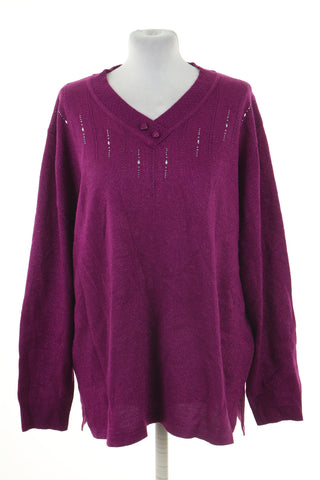 Sweter fioletowy błyszczący