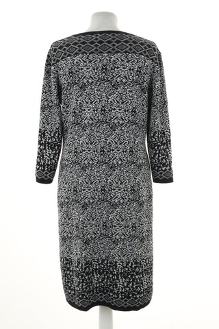 Sukienka czarna wzorek