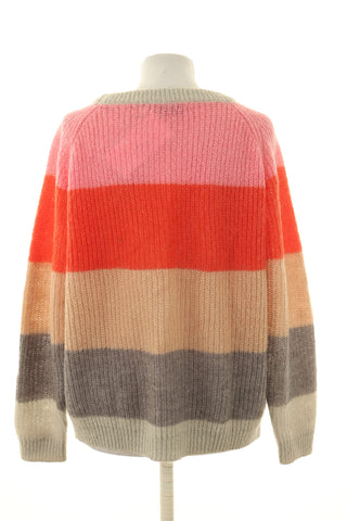 Sweter paski 30% wełna, 30% moher