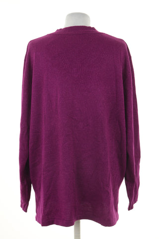 Sweter fioletowy błyszczący